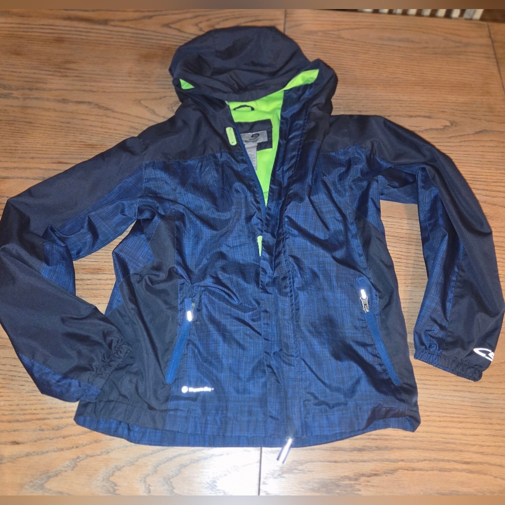 Champion Navy and Lime Kids Raincoat
